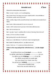 English Worksheet: a worksheet