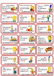 English Worksheet: Present Perfect Card Game (already, yet, just, recetly, lately)