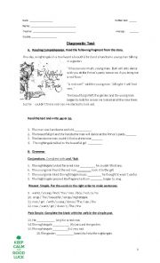English Worksheet: The Nightingale and The Rose - Level 5