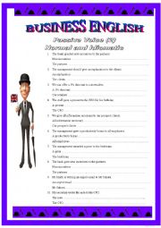 English Worksheet: BUSINESS ENGLISH 8 - Passive voice (2)