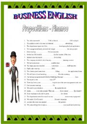 English Worksheet: BUSINESS ENGLISH 9 - Prepositions(2)