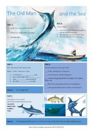 English Worksheet: The Old Man and the Sea