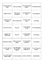 English Worksheet: Idioms -- Memory