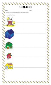 English Worksheet: Colors