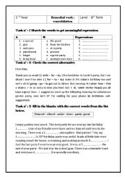English Worksheet: grammar tasks