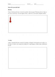 English Worksheet: Weather forecast