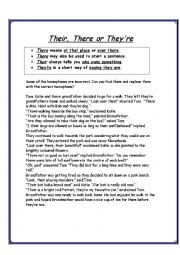 English Worksheet: Homophone activity