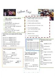 English Worksheet: Updown Funk