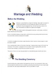 English Worksheet: Marriage and wedding