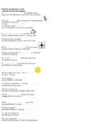 English Worksheet: Grammar revision