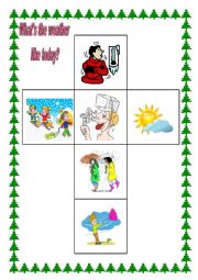 English Worksheet: weather dice (game)