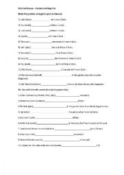 English Worksheet: past continuos