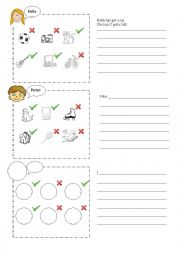 English Worksheet: Have got/Has got - Affirmative and Negative Sentences