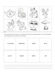 English Worksheet: Alice in Wonderland Vocabulary