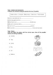 English Worksheet: Months, party, celebration exercises