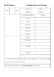 English Worksheet: My First Britannica 2 (Unit.1 Studying the Stars)