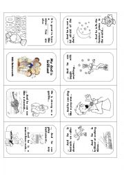 English Worksheet: My father is brilliant - minibook