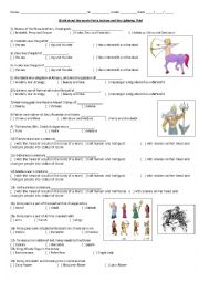 English Worksheet: Movie Percy Jackson and the Lightning Thief