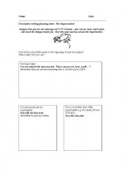 Describing a place worksheet with graphic organiser
