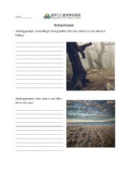 English Worksheet: Writing Prompts