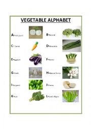 VEGETABLE ALPHABET