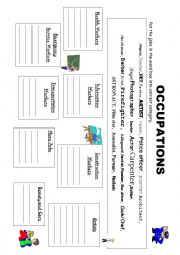 English Worksheet: Jobs & Occupations