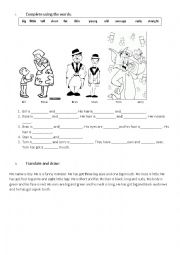 English Worksheet: descriptions