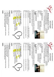 English Worksheet: If youre not the one - conditional type one - listening practice song