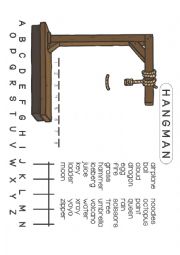 English Worksheet: Hangman