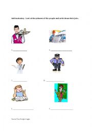 English Worksheet: Job Vocabulary