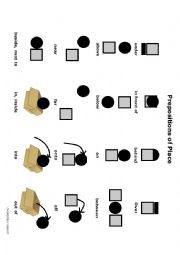 English Worksheet: Prepositions of Place Reference Sheet