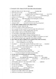 English Worksheet: grammar testpaper