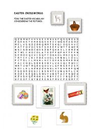 English Worksheet: Easter Crosswords