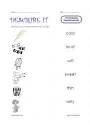 Descriptive Words