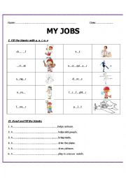 English Worksheet: My dream jobs