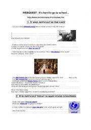 English Worksheet: Webquest school