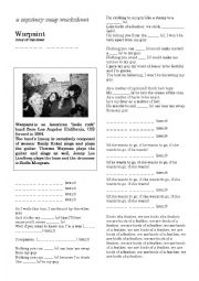 Mystery Song worksheet : Billie Holiday by WARPAINT