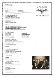 English Worksheet: Avenged Sevenfold - So far away