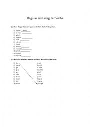 regular and irregular verbs