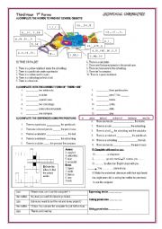 English Worksheet: Lets visit School 