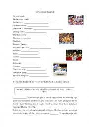 English Worksheet: Carnival for teens