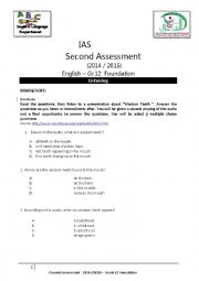Cluster B Exam - Gr.12 F 