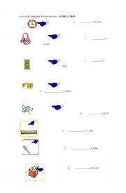 English Worksheet: This and that