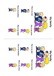 English Worksheet: Family members