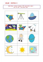 English Worksheet: solar system 1