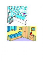 English Worksheet: Rooms in the House