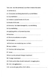 English Worksheet: worksheet