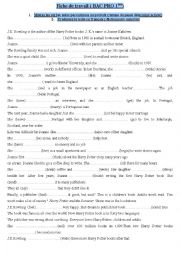 English Worksheet: past simple: JK Rowling