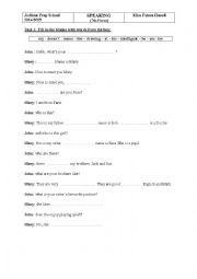 English Worksheet: speaking / review 7th form