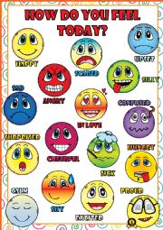 English Worksheet: Feelings and Emotions - POSTER